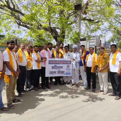 भीषण गर्मी में उदय ओपन रोवर क्रू भुवाणा ने लगायी ठंडे पानी की प्याऊ