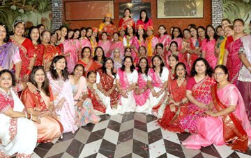 माहेश्वरी महिला गौरव संगठन ने गाजे-बाजे के साथ निकाली गणगौर ईसर की सवारी  