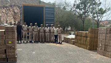 हाईवे से 1 करोड़ की शराब जब्त, थार से मिला डोडा चूरा