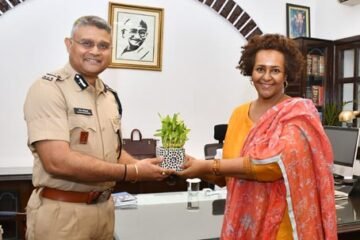 ’यूनिसेफ के उच्च अधिकारियों की आईजी से शिष्टाचार भेंट’