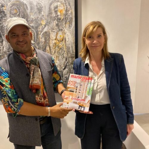 उदयपुर के कलाकार राजेश सोनी का फीचर विश्व प्रसिद्ध फ्रेंच मैगजीन मैरी क्लेयर मेसन में 