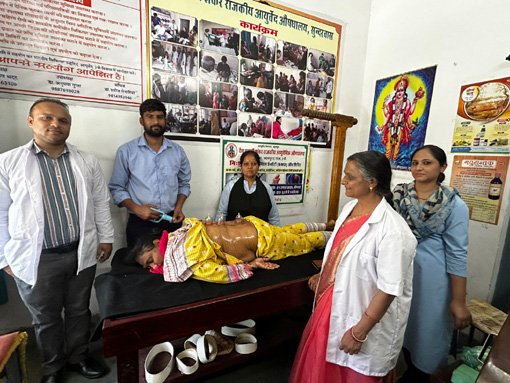 178 मरीजों को आयुर्वेदिक उपचार, 106 ने ली फिजियोथेरेपी सेवाएं