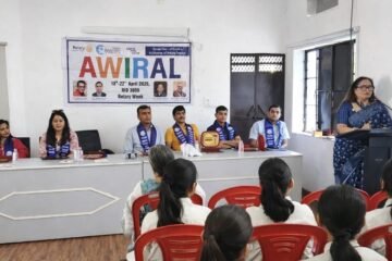 अविरल रोटरी सप्ताह: हैप्पी होम स्कूल में अर्थ डे पर पोस्टर व स्लोगन प्रतियोगिता आयोजित