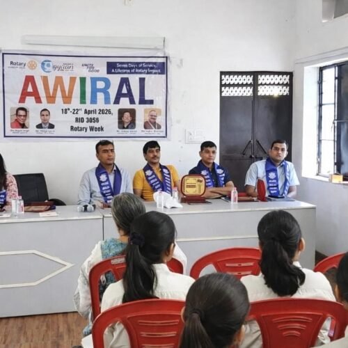अविरल रोटरी सप्ताह: हैप्पी होम स्कूल में अर्थ डे पर पोस्टर व स्लोगन प्रतियोगिता आयोजित