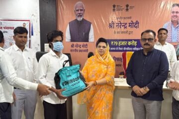 टीबी मुक्त भारत अभियान को लेकर सांसद महिमा कुमारी मेवाड़ की समीक्षा, मरीजों को वितरित किए पोषण किट