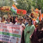 महिलाओं ने निकाली जन आक्रोश महिला पदयात्रा, कांग्रेस के खिलाफ गरजा नारी शक्ति का स्वर