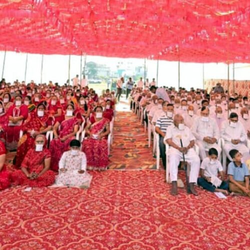 नवकार महामंत्र के सामूहिक जाप से गूंज उठा पांडाल