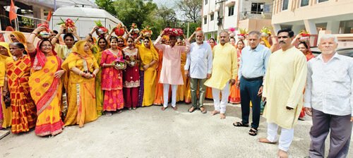 कलश यात्रा के साथ डोरे नगर में रामकथा का शुभारंभ, उमड़े सैकड़ों श्रद्धालु
