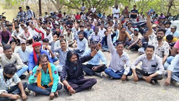 आरएसएमएमएल के मजदूरों की हडताल जारी