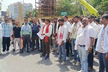 सांसद रोत के खिलाफ की गई टिप्पणी के विरोध में बाप पार्टी का प्रदर्शन