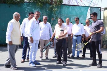 5 दिवसीय राजस्थान स्टेट अन्तर जिला एवं ओपन जूनियर्स लान टेनिस प्रतियोगिता  शुरू
