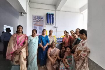 संगिनी बहनों द्वारा शीतल जल हेतु वाटर कलर एंड वॉटर प्यूरीफायर बालिका विद्यालय को भेंट