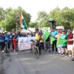 वंदे गंगा अभियान: फतहसागर की पाल पर निकली साइकिल रैली, युवाओं ने दिया जल संरक्षण का संदेश