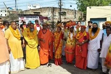 भीलवाड़ा : भव्य कलश यात्रा से हुआ पुरुषोत्तम माह कार्यक्रमों का शुभारंभ