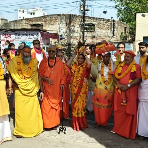 भीलवाड़ा : भव्य कलश यात्रा से हुआ पुरुषोत्तम माह कार्यक्रमों का शुभारंभ