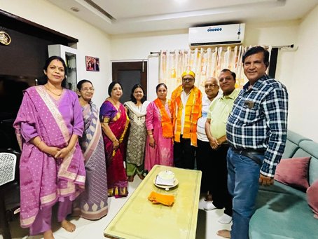 अग्रवाल महासभा परिवार ने समाजसेवा संकल्प के साथ हर्षोल्लास से मनाया सतीश चन्द्र अग्रवाल का जन्मोत्सव