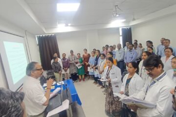 सुपर स्पेशलिटी चिकित्सालय में फायर सेफ्टी प्रशिक्षण