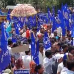 घोड़ी से उतारी गई दुल्हन को बसपा ने फिर बैठाया घोड़ी पर, आरोपियों की गिरफ्तारी की मांग
