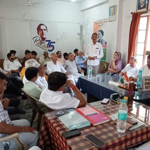 ब्लॉक एवं मंडल स्तर तक होगा प्रशिक्षण कार्यक्रम- रघुवीर सिंह मीणा