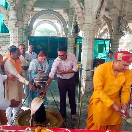 प्रदेश की सुख-समृद्धि के लिए महाकालेश्वर मंदिर में विशेष पूजा-अर्चना