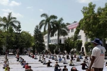 सनराइज ग्रुप ऑफ इंस्टीट्यूशन्स, उदयपुर में अंतरराष्ट्रीय योग दिवस पर योग शिविर का आयोजन