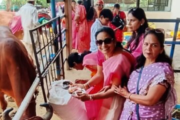 गौसेवा का बढ़ता कारवां रू पशुपतिनाथ गौशाला में संपन्न हुआ दसवां छप्पन भोग महोत्सव, ‘गौ मोक्ष धाम’ के लिए गौ रथ भेंट की घोषणा