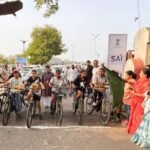 अस्मिता खेलो इंडिया महिला साइक्लिंग सिटी लीग का उदयपुर में शुभारंभ