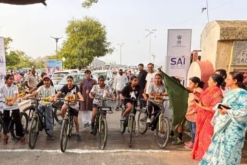 अस्मिता खेलो इंडिया महिला साइक्लिंग सिटी लीग का उदयपुर में शुभारंभ