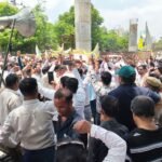 पंचायत शिक्षक विद्यालय सहायक संघ ने निकाली संभाग स्तरीय आक्रोश रैली