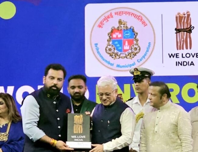 डॉ. लक्ष्यराज सिंह मेवाड़ को मिला ग्रीन क्रूसेडर अवार्ड