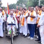 विराट अहिंसा रैली के साथ महाप्रज्ञ विहार में हुआ मुनि संजय कुमार ठाना-3 का चातुर्मासिक मंगल प्रवेश