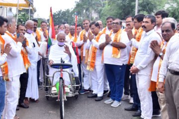 विराट अहिंसा रैली के साथ महाप्रज्ञ विहार में हुआ मुनि संजय कुमार ठाना-3 का चातुर्मासिक मंगल प्रवेश