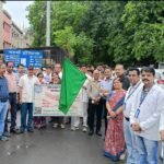 अंगदान संजीवनी जागरूकता रैली में विद्यार्थियों ने लिया अंगदान का संकल्प
