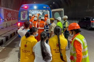 चीरवा टनल में बड़े हादसे से निपटने का अभ्यास, NDRF, SDRF और सिविल डिफेंस ने किया संयुक्त मॉक ड्रिल