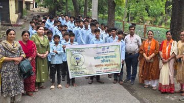 अणुव्रत के 11 नियमों के साथ बच्चों ने लिया पर्यावरण संरक्षण का संकल्प, पौधारोपण कर दिया हरियाली का संदेश