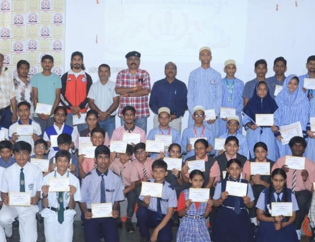 राष्ट्रीय खेल दिवस पर ऐश्वर्या ग्रुप ऑफ कॉलेजेस में श्ऐश्वर्या स्पोर्ट्स अवार्ड्सश् आयोजित, 180 से अधिक प्रतिभावान खिलाड़ी सम्मानित