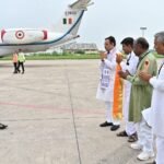उदयपुर एयरपोर्ट पर केंद्रीय गृह एवं सहकारिता मंत्री अमित शाह का आत्मीय स्वागत-अभिनंदन