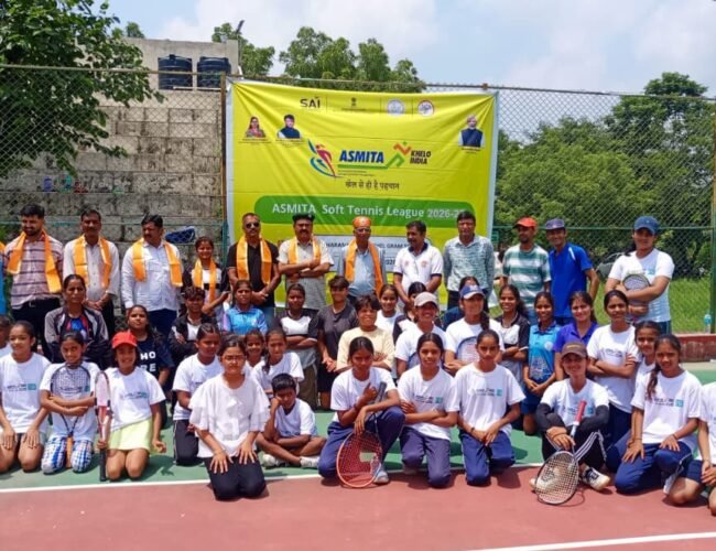 जिला स्तरीय खेलो इंडिया अस्मिता विमेंस सॉफ्ट टेनिस लीग संपन्न