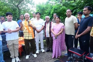गुलाबबाग ‘‘ओपन जिम’’ संचालन का जिम्मा सौंपा, शहर विधायक रहे उपस्थित