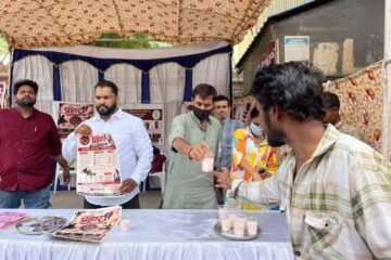 घाटा वाली माताजी मंदिर से ‘ऑपरेशन प्रहार’ के तहत नशा छोड़ो-दूध पियो अभियान शुरू