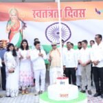 नारायण सेवा संस्थान के परिसरों में हुआ ध्वजारोहण
