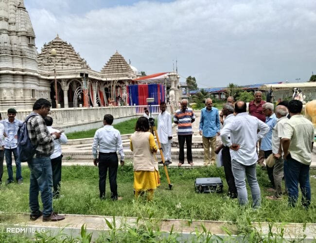 भगवान महाकालेश्वर की मौजूदगी में हुई मंदिर भूमि की वैज्ञानिक पैमाइश