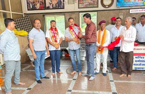 घाटावाला माताजी ट्रस्ट ने विहिप पदाधिकारियों का किया स्वागत