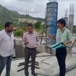 बड़गावं उपखण्ड अधिकारी (एसडीओ) ने किया निर्माणाधीन राजकीय महाविद्यालय का निरीक्षण