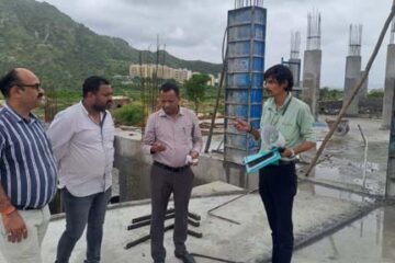 बड़गावं उपखण्ड अधिकारी (एसडीओ) ने किया निर्माणाधीन राजकीय महाविद्यालय का निरीक्षण