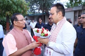 मुख्यमंत्री श्री भजनलाल शर्मा का एमपीयूएटी में स्वागत, कुलगुरु ने विश्वविद्यालय की उपलब्धियां बताईं
