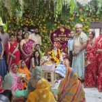 जोगपोल मंडी के नाल उदयपुर स्थित सगस जी बावजी के जन्मोत्सव पर भक्तों की दर्शनों के लिए लगी लंबी कतार