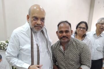 मुंबई में अमित शाह का मेवाड़ के प्रवासी परिवारों ने किया स्वागत