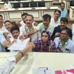 कांग्रेस से पार्षद डॉ पूनम कुंवर राठौड ने महापौर के लिए पेश किया नामांकन पत्र