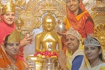 चंदन षष्ठी पर ध्यानोदय तीर्थ में गूंजा जिनभक्ति का स्वर, महिलाओं ने किया विशेष चंदन अभिषेक
